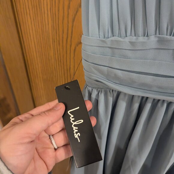 Lulus Heavenly Hues Light Blue Maxi Dress- Size Small- With Tags - Picture 5 of 5